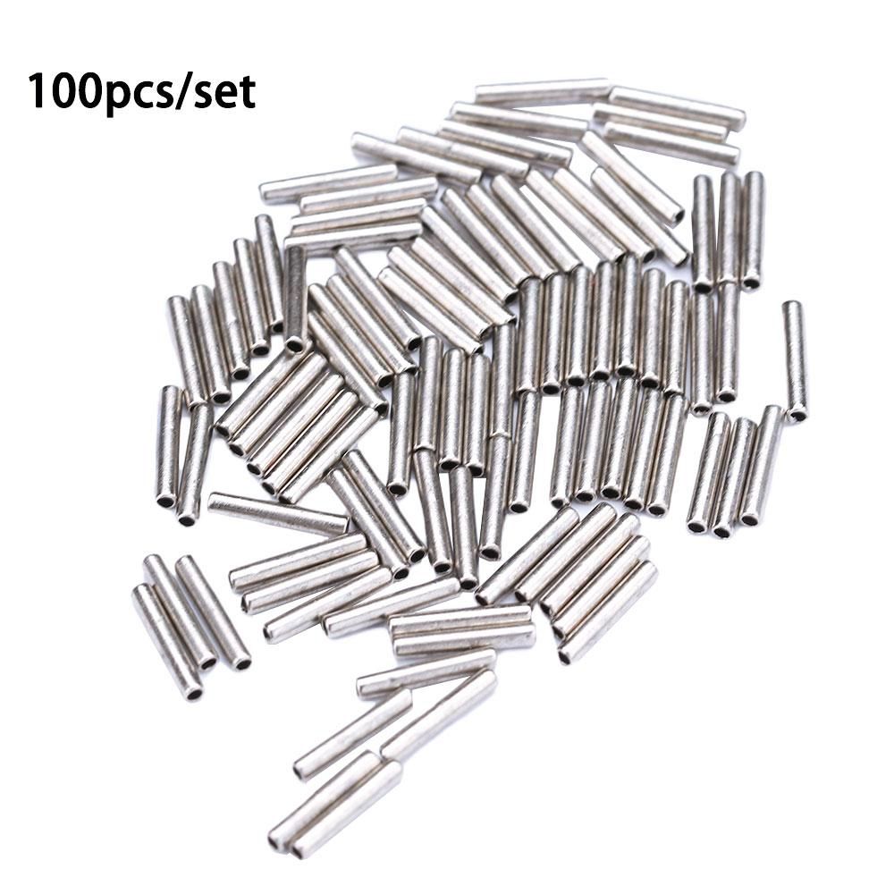 100Pcs Round Silver Copper Fis - Monofilament Line 评论和价格