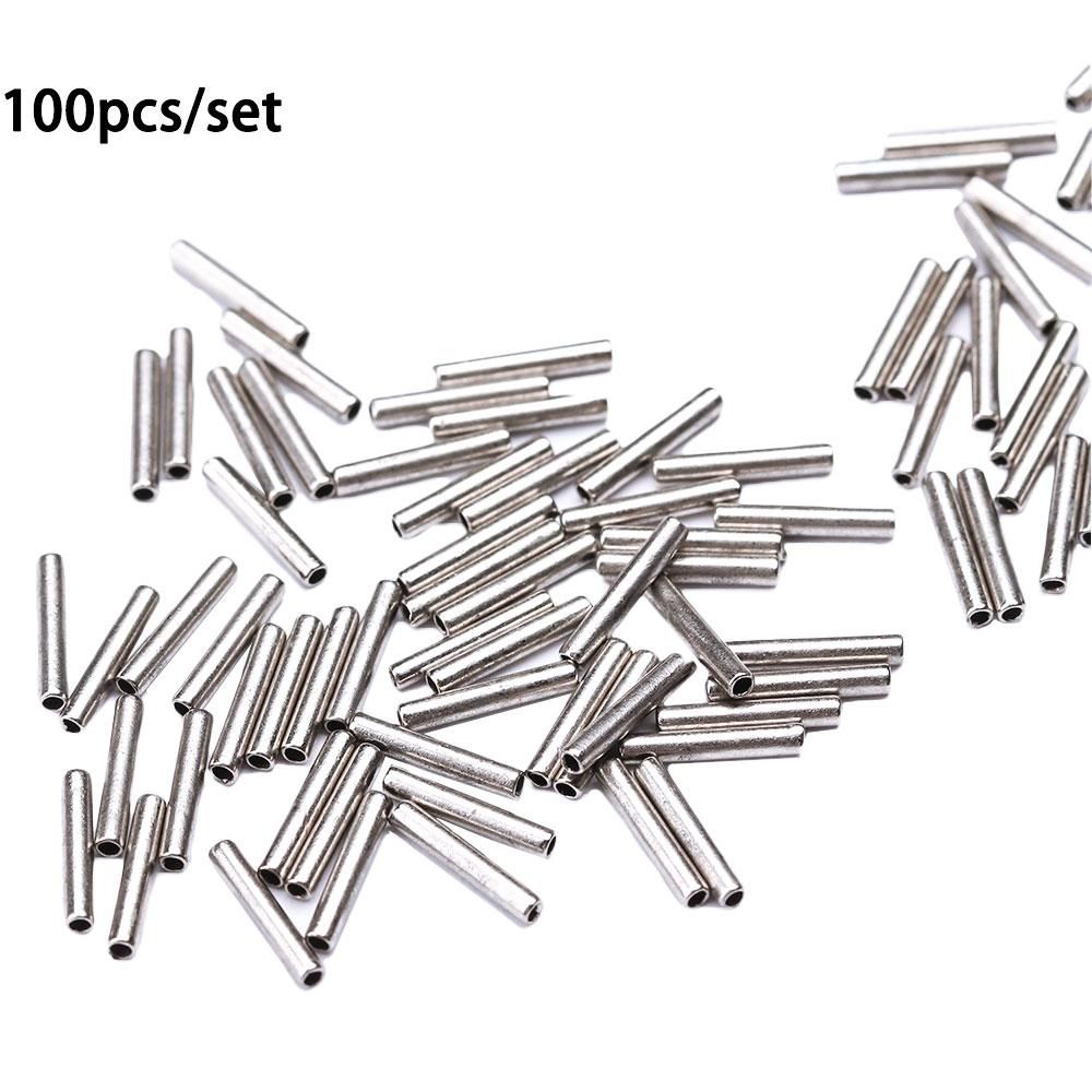 100Pcs Round Silver Copper Fis - Monofilament Line 评论和价格