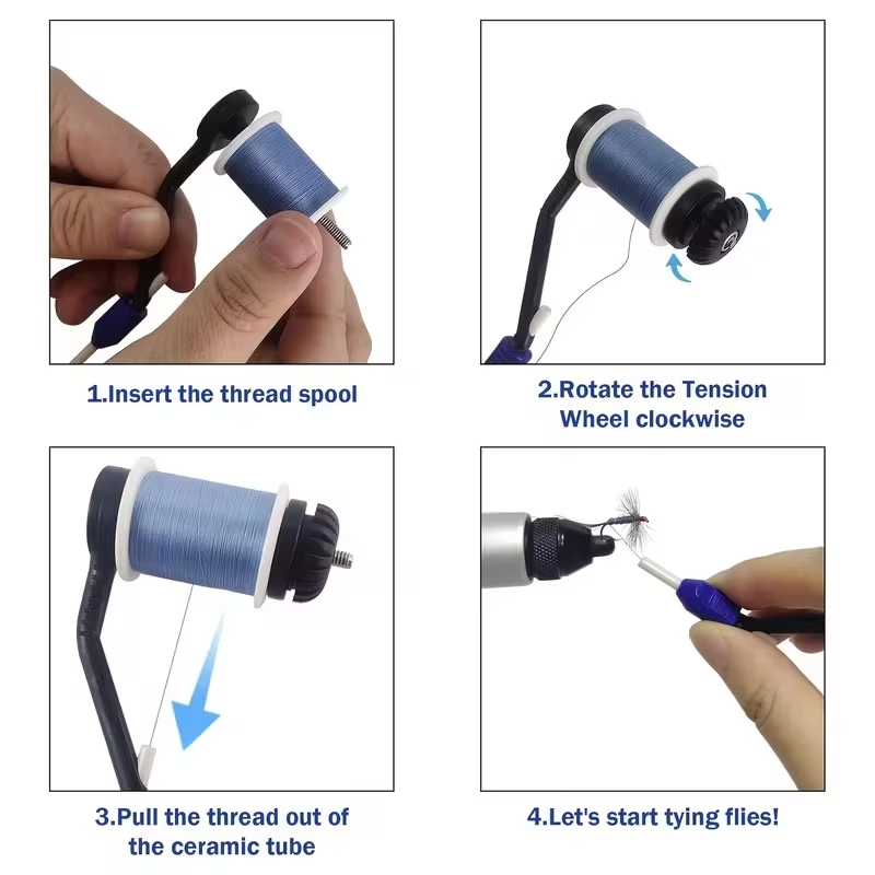 2PCS Fly Tying Bobbin Holder C - Monofilament Line 评论和价格