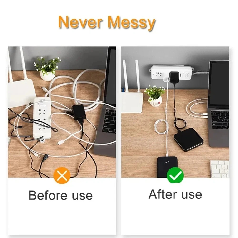 20/40PCS Cable Organizer Clips - Tippet Line 评论和价格