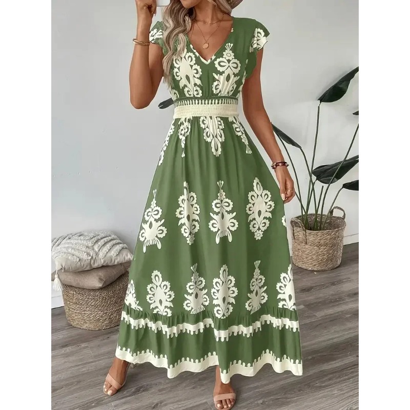 Plus Size New Women Fashion Fl - Tippet Line 评论和价格