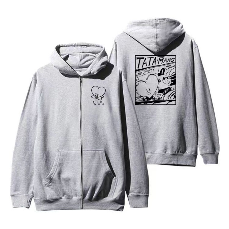 Kawaii BT21 Sweatshirt Hoodie  - Tippet Line 评论和价格