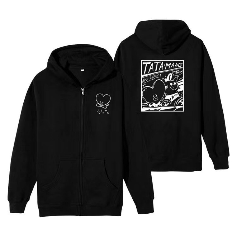Kawaii BT21 Sweatshirt Hoodie  - Tippet Line 评论和价格
